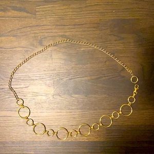 Gold plated hoop belt